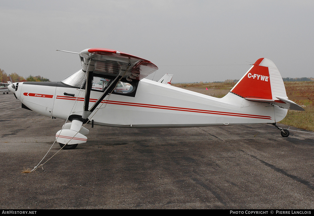 Aircraft Photo of C-FYWE | Stinson 108X | AirHistory.net #306850