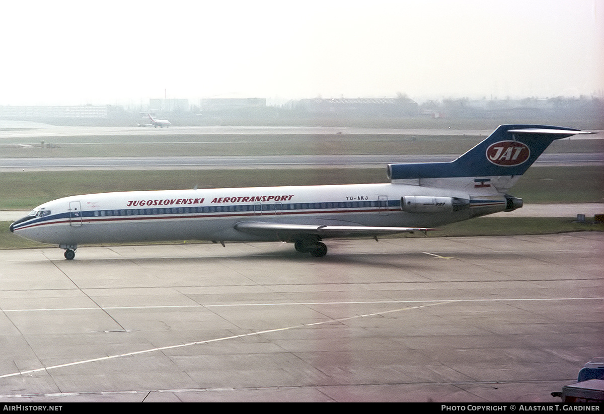 Aircraft Photo of YU-AKJ | Boeing 727-2H9/Adv | JAT Yugoslav Airlines - Jugoslovenski Aerotransport | AirHistory.net #306860