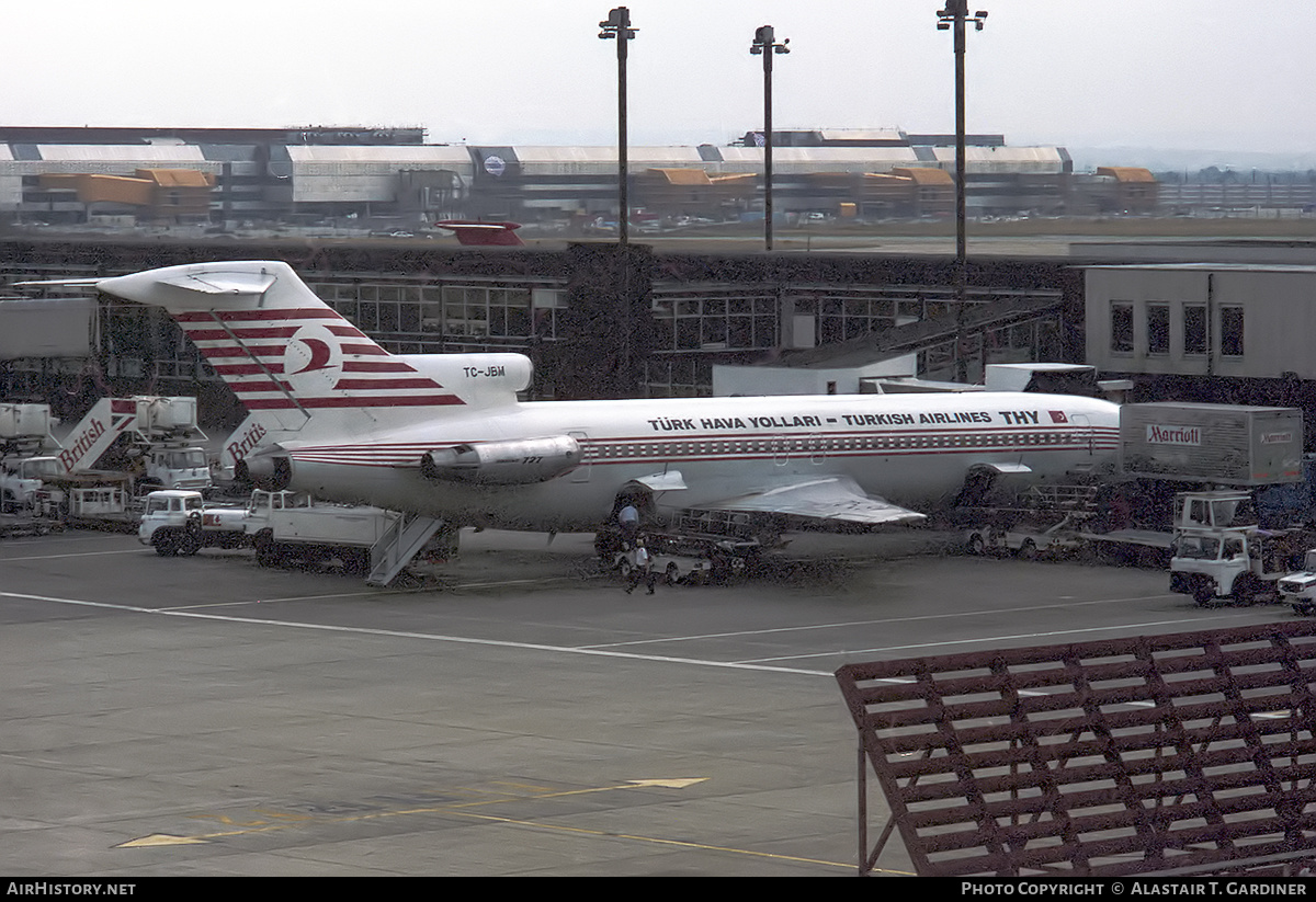 Aircraft Photo of TC-JBM | Boeing 727-2F2/Adv | THY Türk Hava Yolları - Turkish Airlines | AirHistory.net #306901