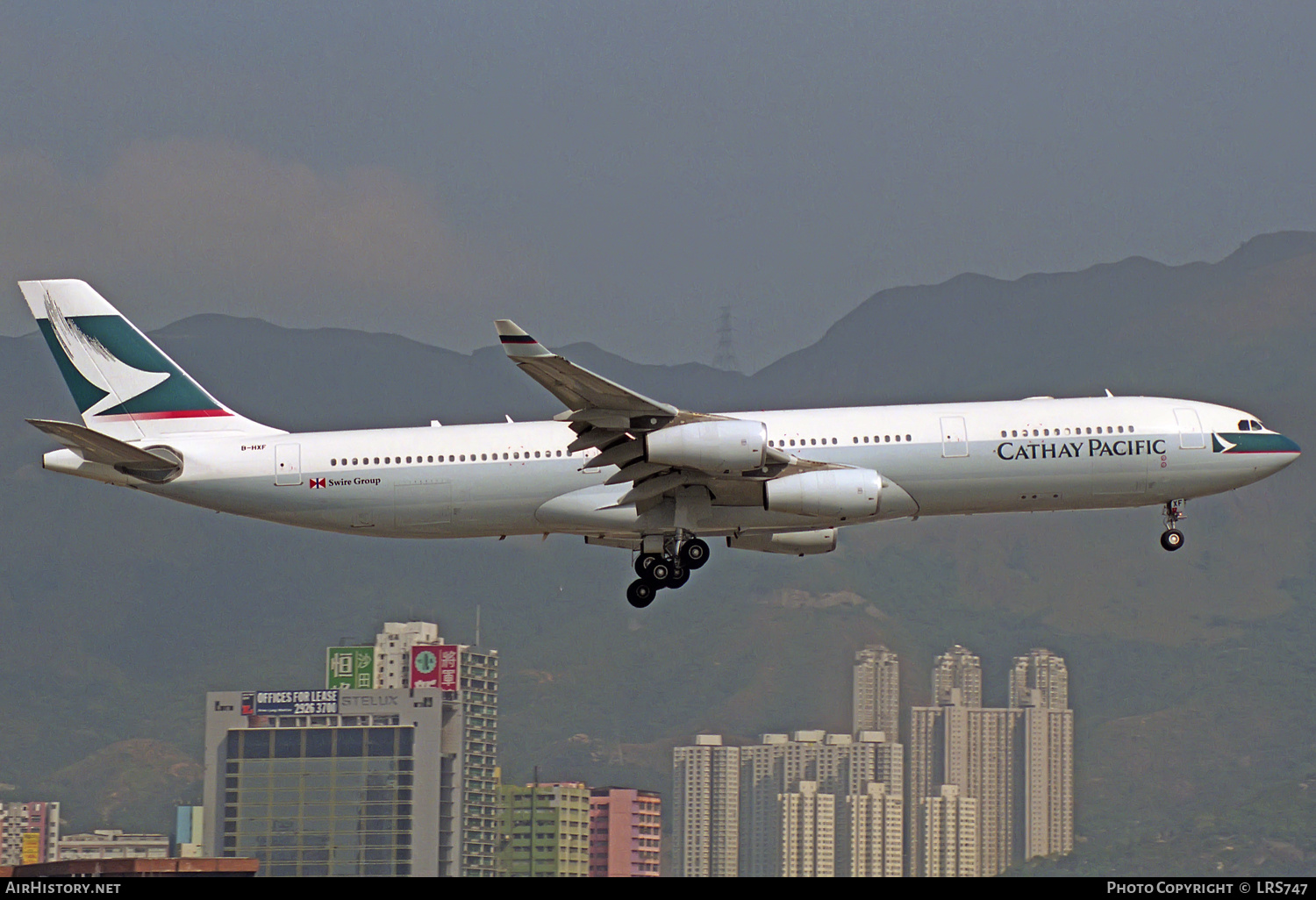 Aircraft Photo of B-HXF | Airbus A340-313X | Cathay Pacific Airways | AirHistory.net #306962