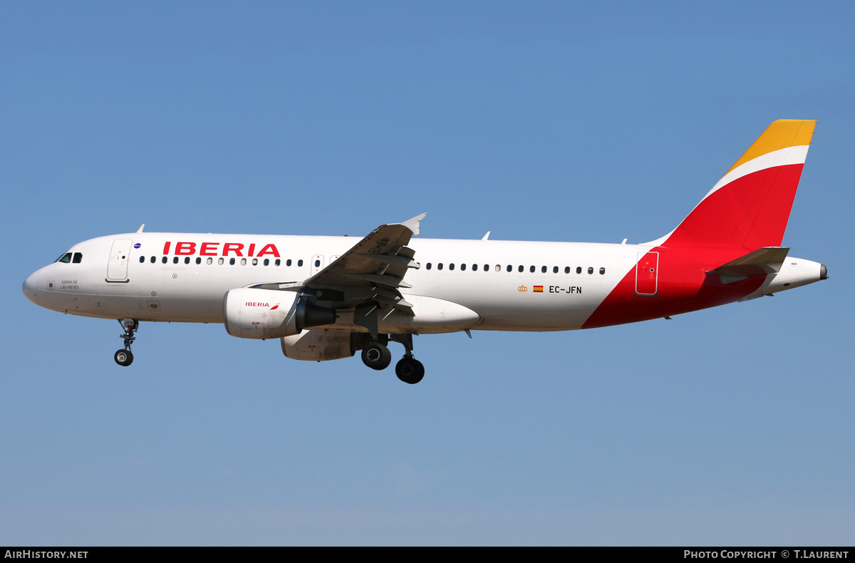 Aircraft Photo of EC-JFN | Airbus A320-214 | Iberia | AirHistory.net #307011