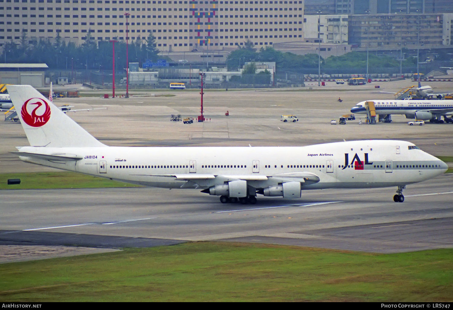 Aircraft Photo of JA8104 | Boeing 747-246B | Japan Airlines - JAL | AirHistory.net #307029