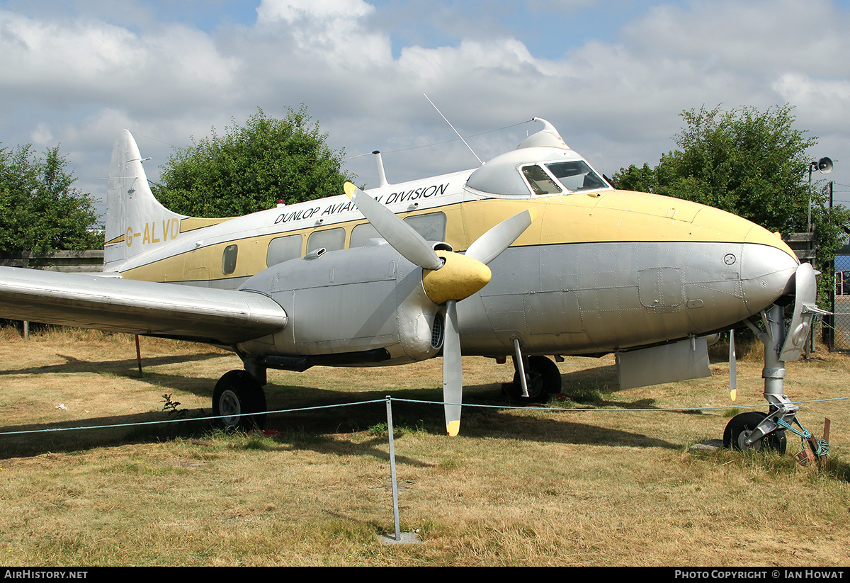 Aircraft Photo of G-ALVD | De Havilland D.H. 104 Dove 2B | Dunlop Aviation Division | AirHistory.net #307041