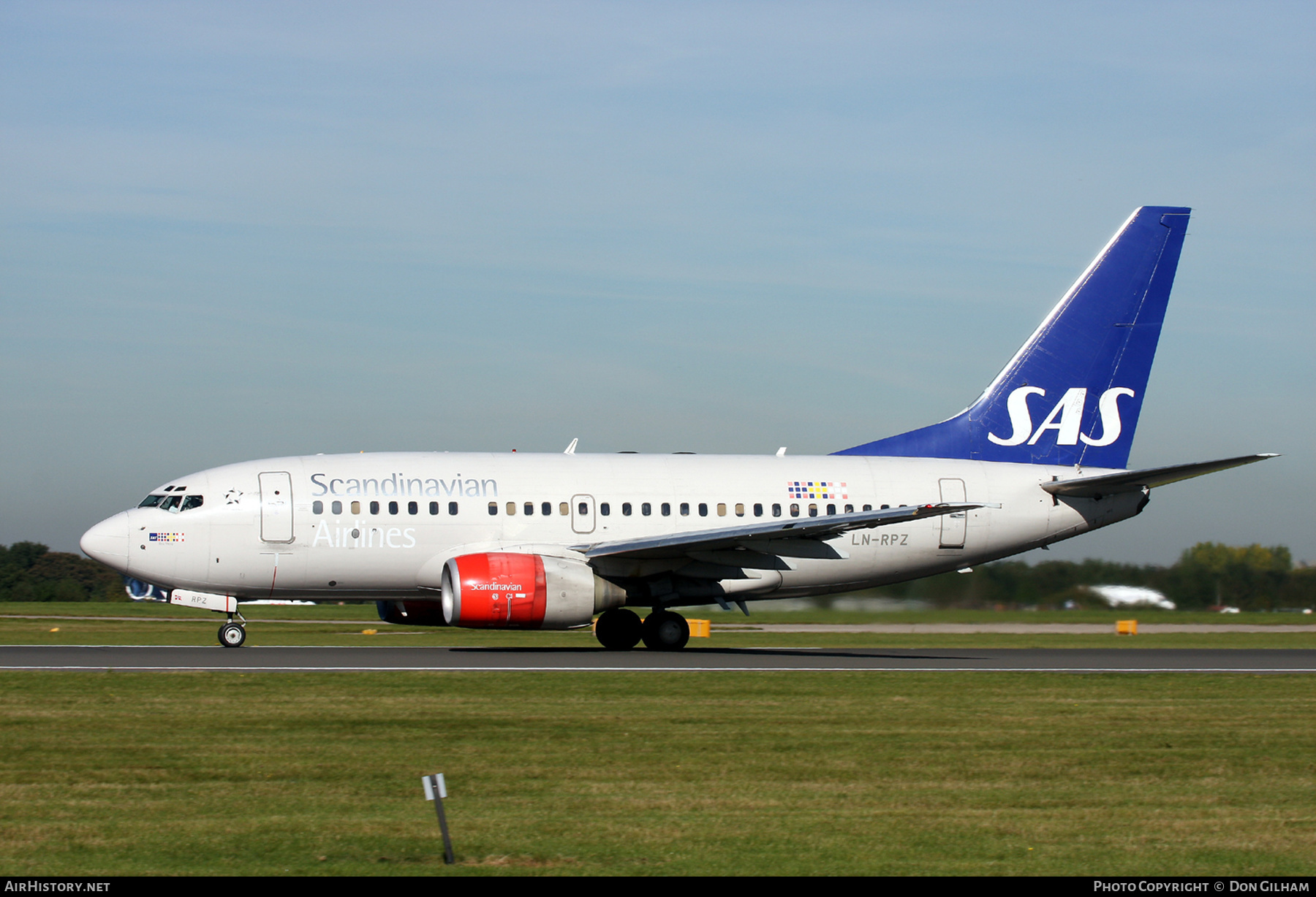 Aircraft Photo of LN-RPZ | Boeing 737-683 | Scandinavian Airlines - SAS | AirHistory.net #307086