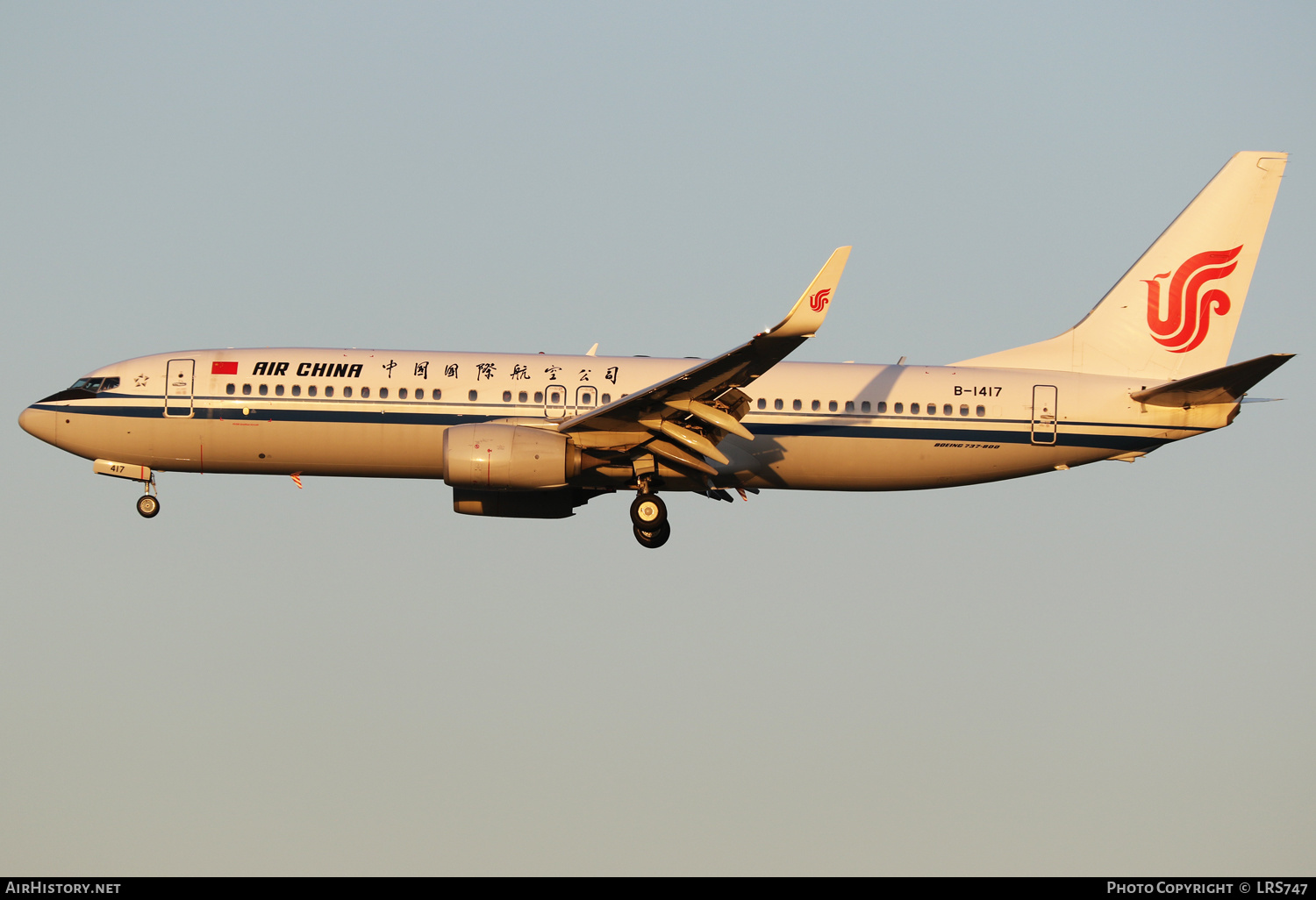 Aircraft Photo of B-1417 | Boeing 737-89L | Air China | AirHistory.net #307145