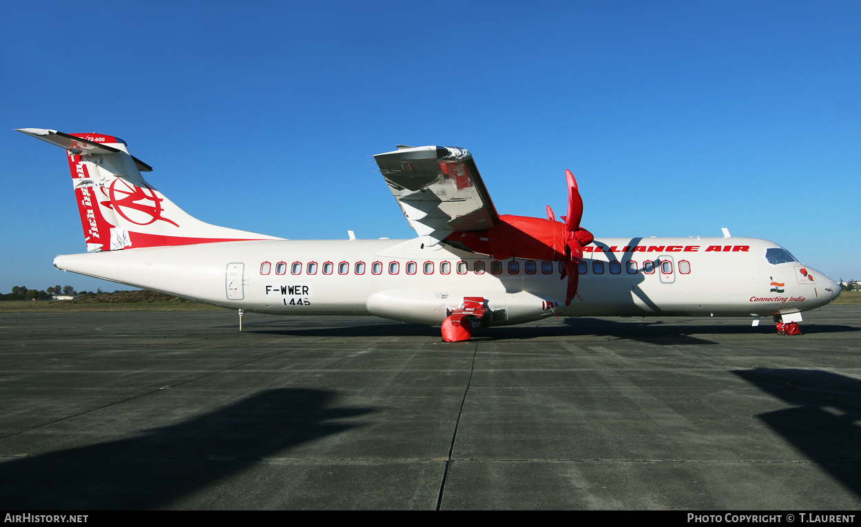 Aircraft Photo of F-WWER | ATR ATR-72-600 (ATR-72-212A) | Alliance Air | AirHistory.net #307169