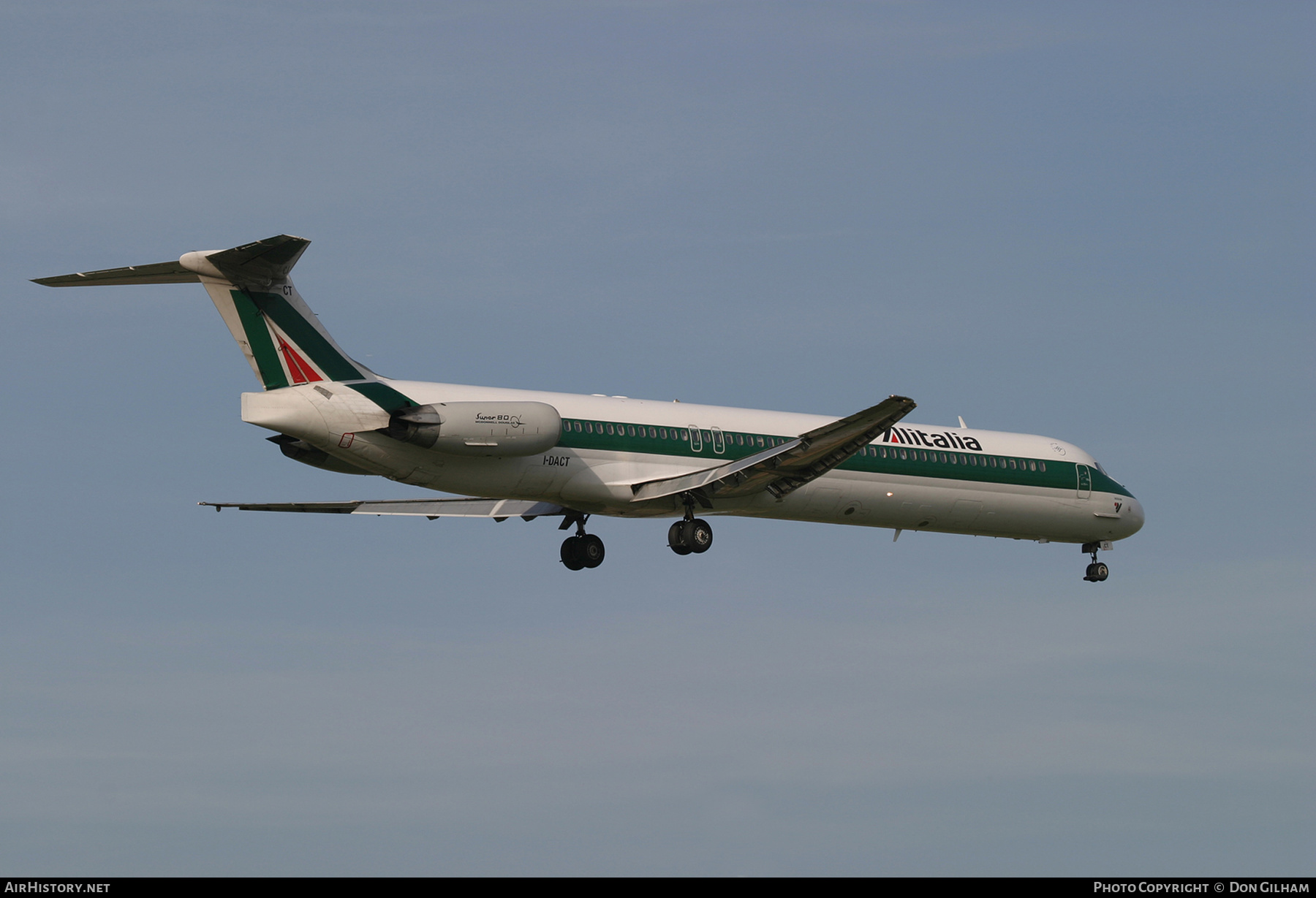 Aircraft Photo of I-DACT | McDonnell Douglas MD-82 (DC-9-82) | Alitalia | AirHistory.net #307180