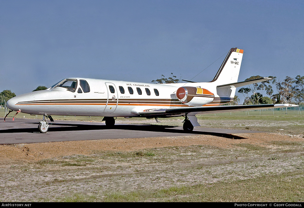 Aircraft Photo of VH-WNZ | Cessna 550 Citation II | Jet Charter | AirHistory.net #307206