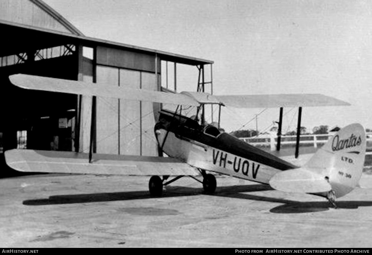 Aircraft Photo of VH-UQV | De Havilland D.H. 60M Moth | Queensland and Northern Territory Aerial Services | AirHistory.net #307209