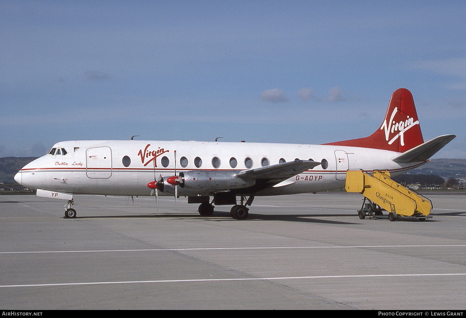 Aircraft Photo of G-AOYP | Vickers 806 Viscount | Virgin Atlantic Airways | AirHistory.net #307225