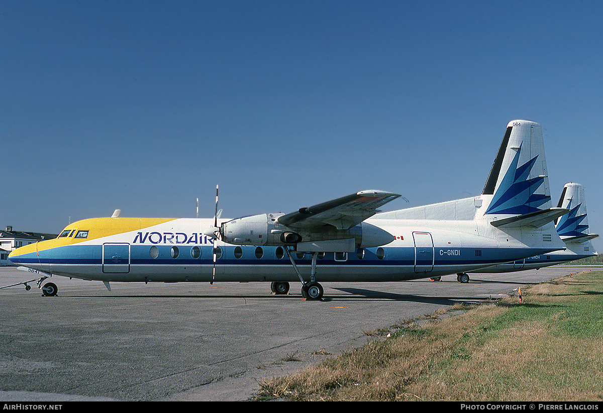 Aircraft Photo of C-GNDI | Fairchild Hiller FH-227B | Nordair | AirHistory.net #307261