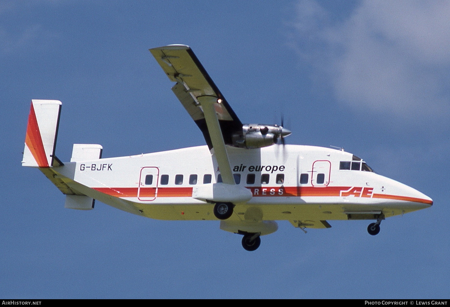 Aircraft Photo of G-BJFK | Short 330-100 | Air Europe Express | AirHistory.net #307377