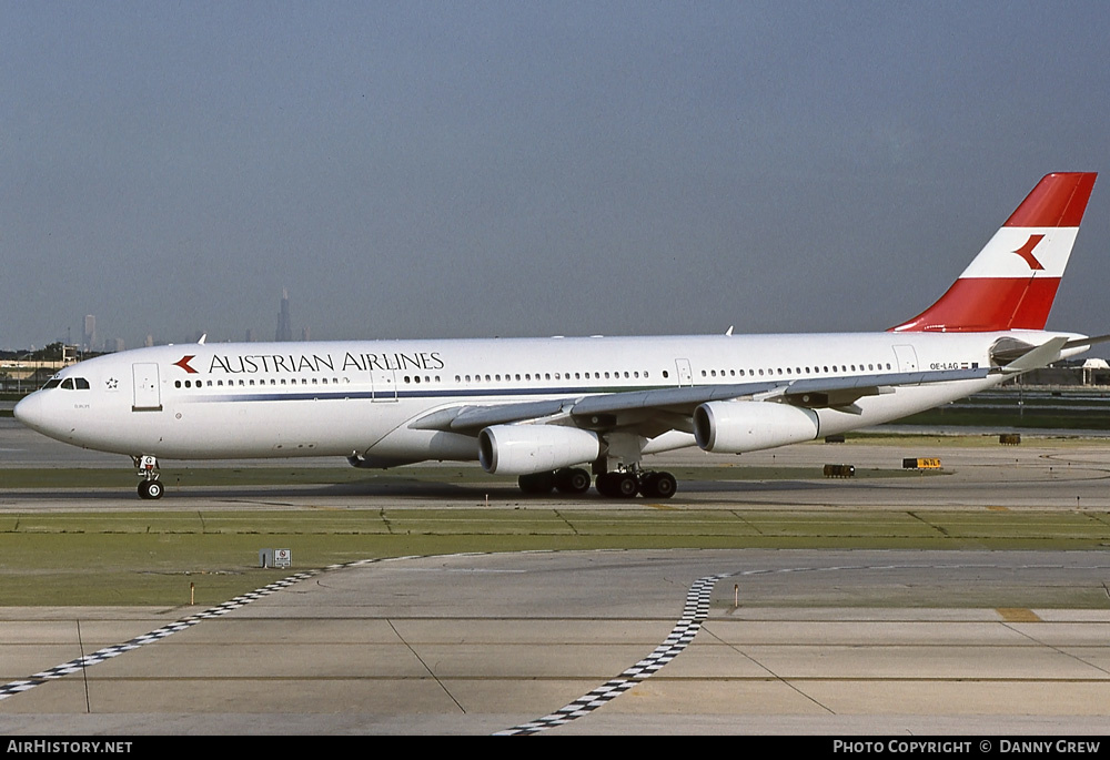 Aircraft Photo of OE-LAG | Airbus A340-211 | Austrian Airlines | AirHistory.net #307382