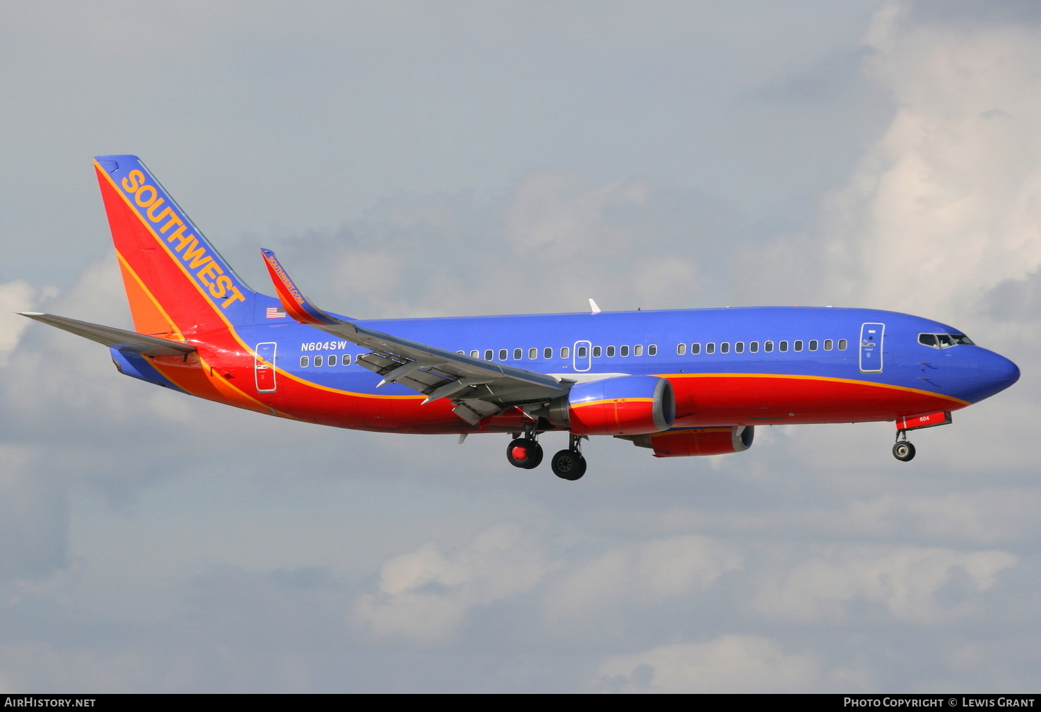 Aircraft Photo of N604SW | Boeing 737-3H4 | Southwest Airlines | AirHistory.net #307409