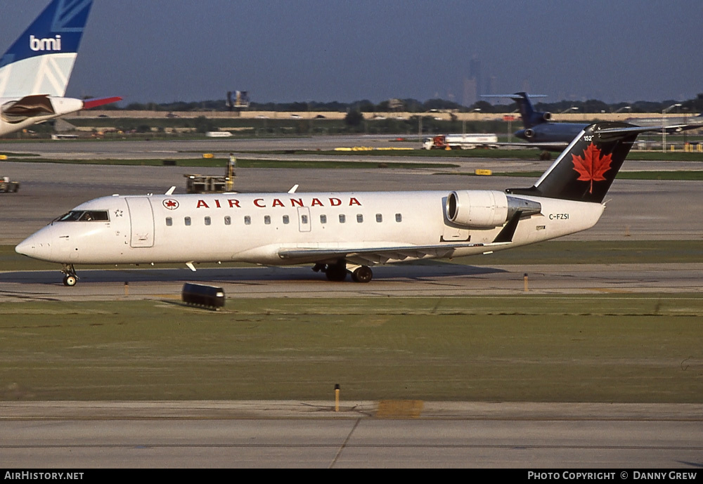 Aircraft Photo of C-FZSI | Bombardier CRJ-100ER (CL-600-2B19) | Air Canada | AirHistory.net #307425