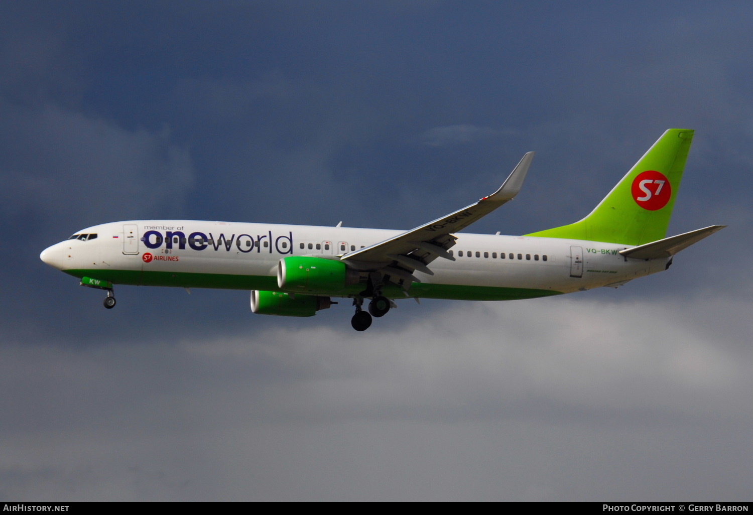 Aircraft Photo of VQ-BKW | Boeing 737-8ZS | S7 Airlines | AirHistory.net #307514