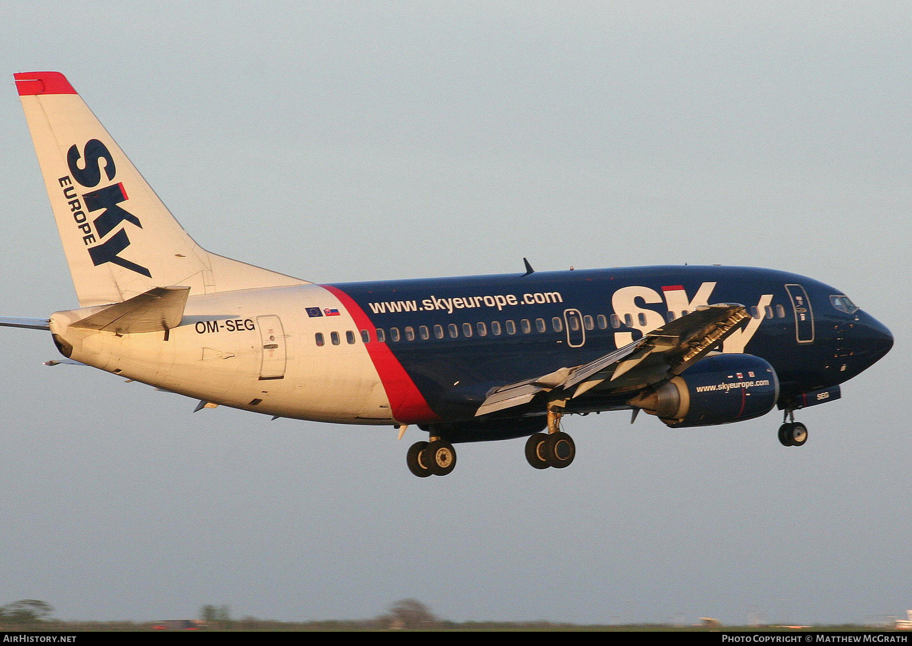 Aircraft Photo of OM-SEG | Boeing 737-5Y0 | SkyEurope Airlines | AirHistory.net #307599
