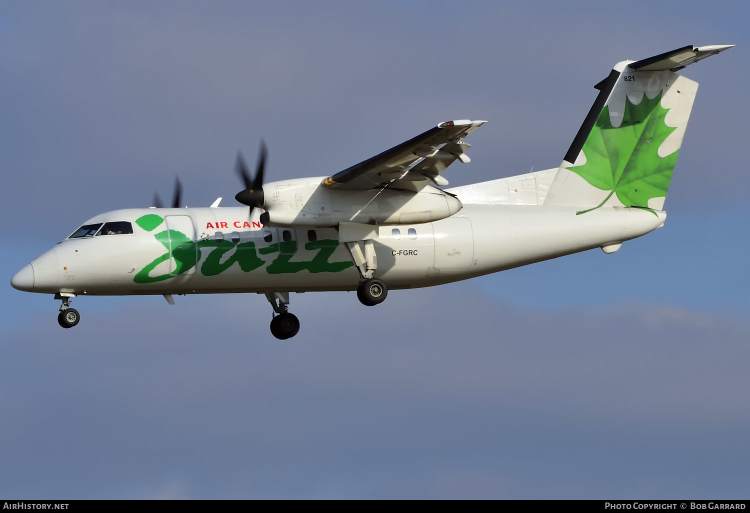 Aircraft Photo of C-FGRC | De Havilland Canada DHC-8-102 Dash 8 | Air Canada Jazz | AirHistory.net #307600