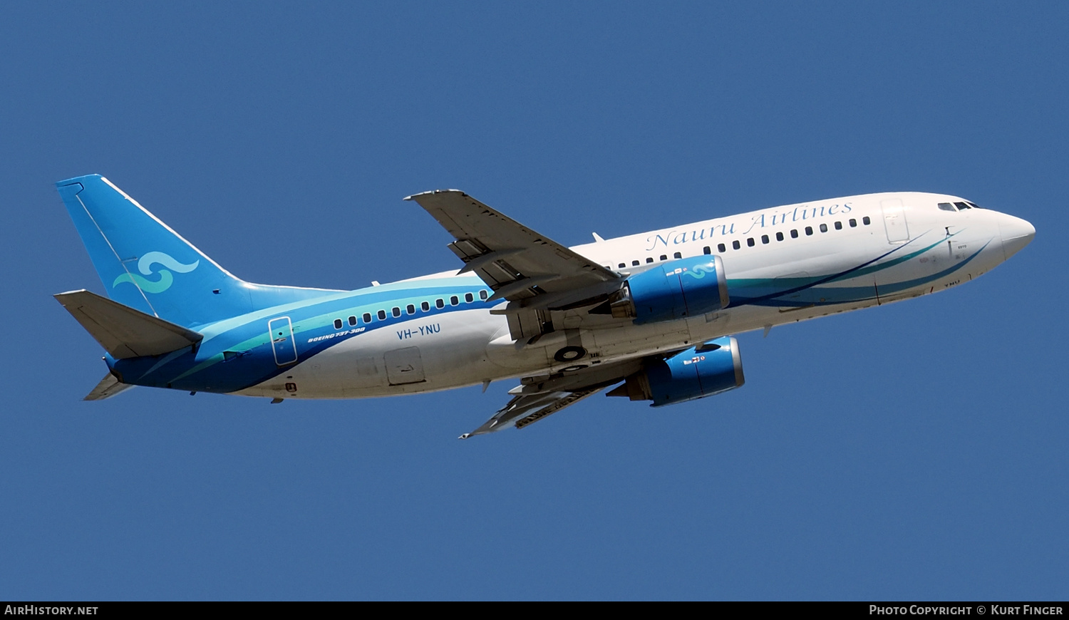 Aircraft Photo of VH-YNU | Boeing 737-319 | Nauru Airlines | AirHistory.net #307630
