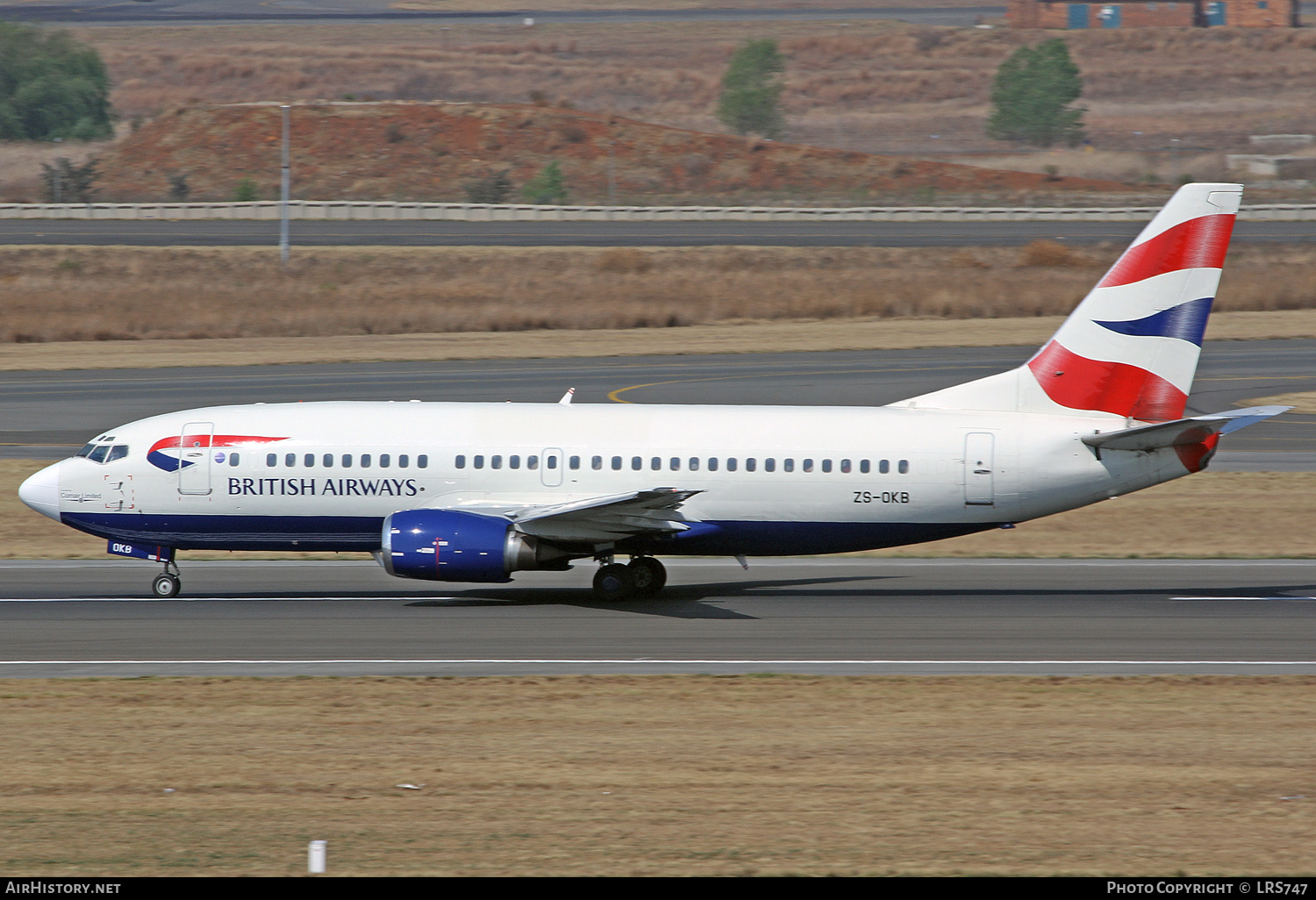 Aircraft Photo of ZS-OKB | Boeing 737-376 | British Airways | AirHistory.net #307728