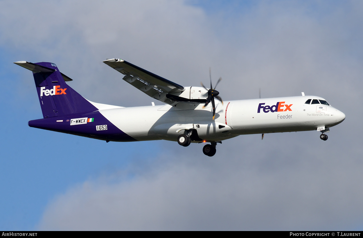 Aircraft Photo of F-WWEX | ATR ATR-72-600F (ATR-72-212A) | FedEx Feeder | AirHistory.net #307755