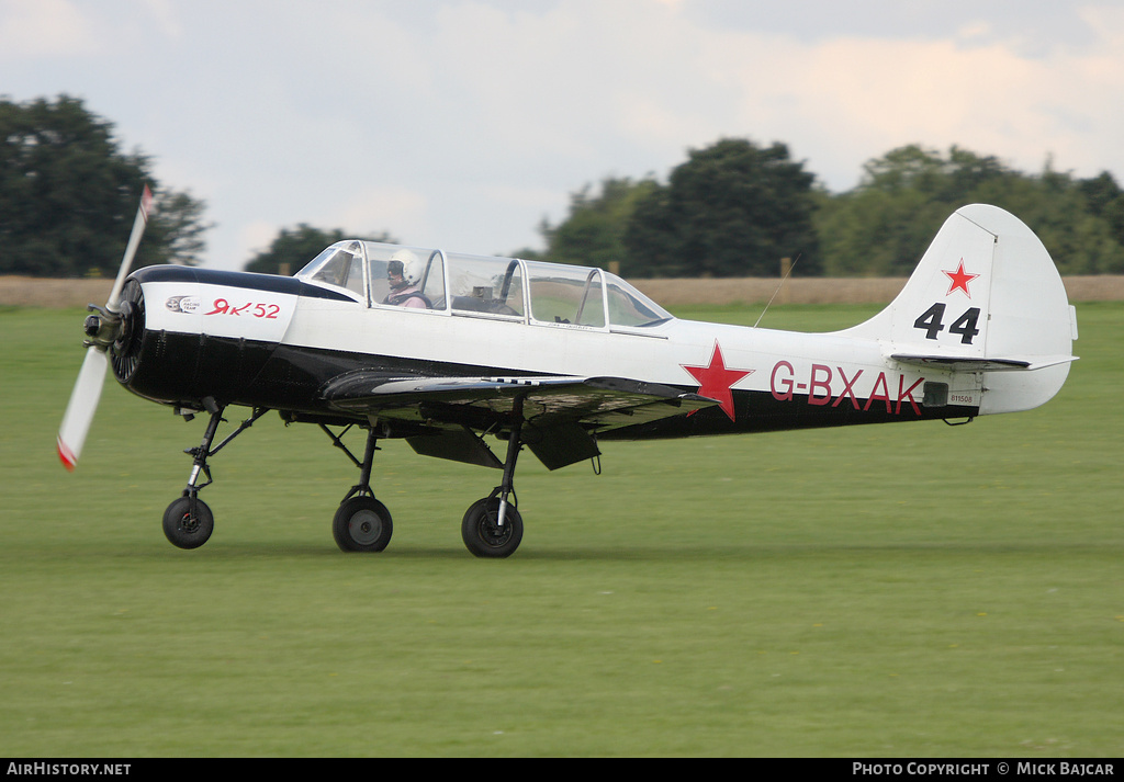 Aircraft Photo of G-BXAK | Yakovlev Yak-52 | Soviet Union - Air Force | AirHistory.net #307823