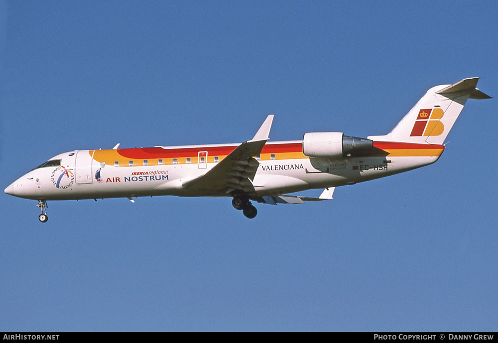 Aircraft Photo of EC-HSH | Bombardier CRJ-200ER (CL-600-2B19) | Iberia Regional | AirHistory.net #307860