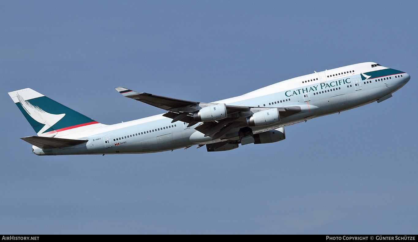 Aircraft Photo of B-HOV | Boeing 747-467 | Cathay Pacific Airways | AirHistory.net #307889