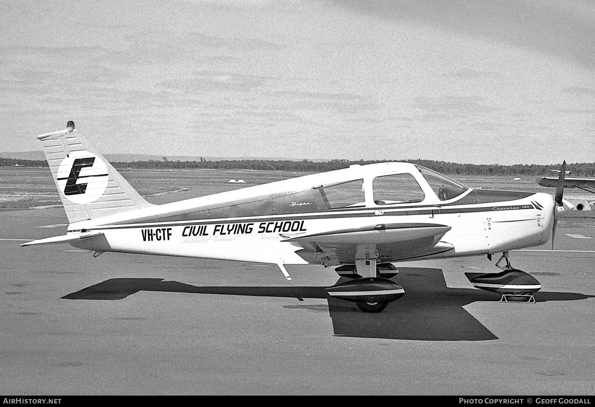 Aircraft Photo of VH-CTF | Piper PA-28-140 Cherokee | Civil Flying School | AirHistory.net #307894