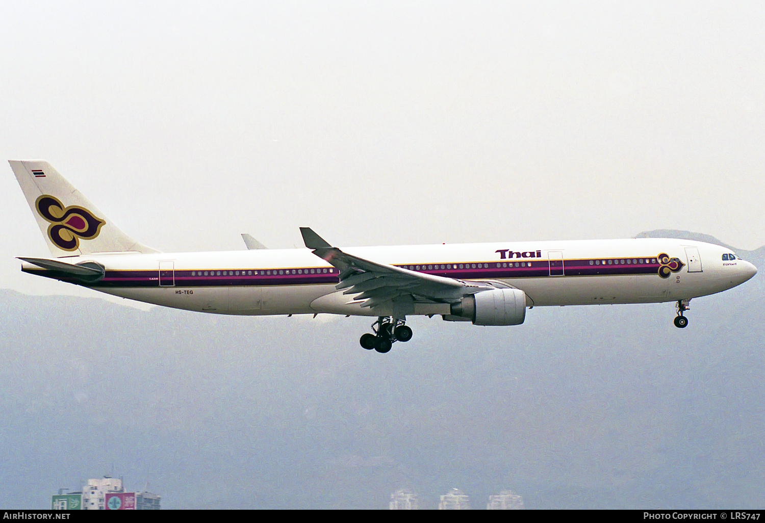 Aircraft Photo of HS-TEG | Airbus A330-321 | Thai Airways International | AirHistory.net #307933