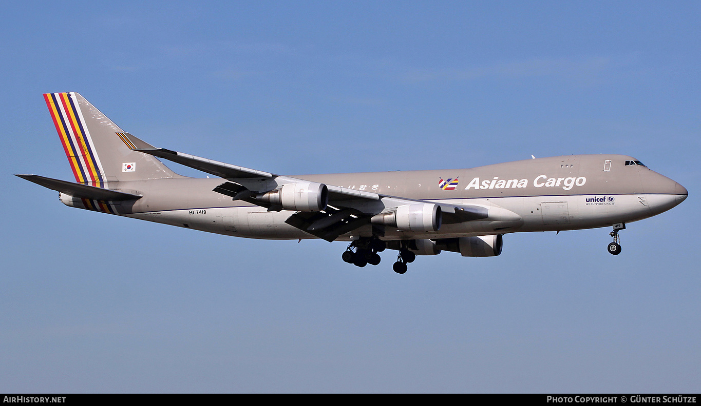 Aircraft Photo of HL7419 | Boeing 747-48EF/SCD | Asiana Airlines Cargo | AirHistory.net #307940