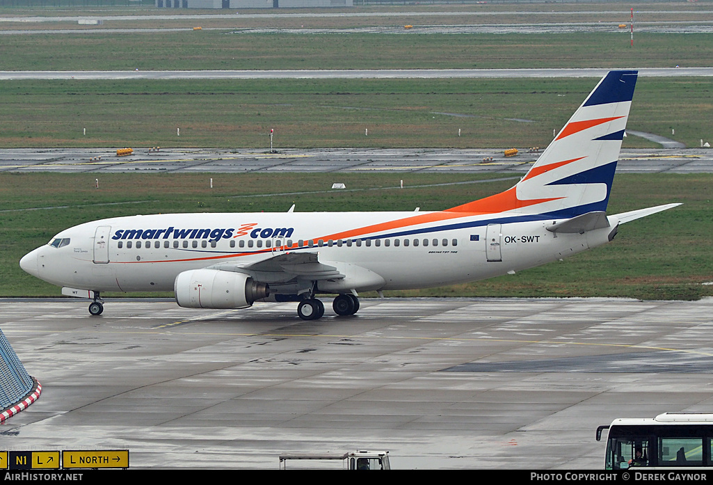 Aircraft Photo of OK-SWT | Boeing 737-7Q8 | Smartwings | AirHistory.net #307965