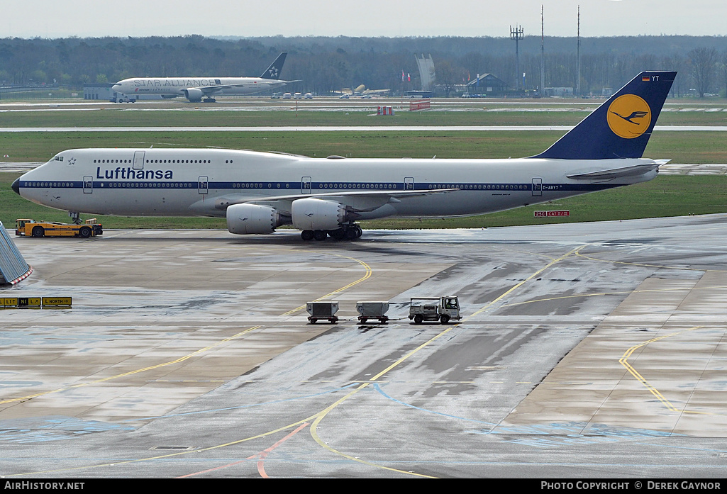 Aircraft Photo of D-ABYT | Boeing 747-830 | Lufthansa | AirHistory.net #307979