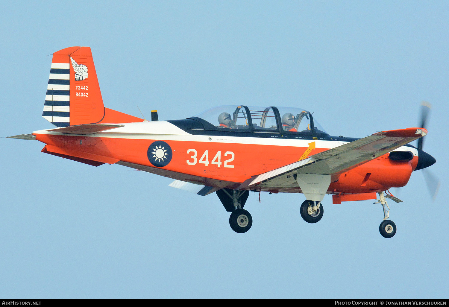 Aircraft Photo of T-3442 / 3442 | Beech T-34C-1 Turbo Mentor | Taiwan - Air Force | AirHistory.net #308020