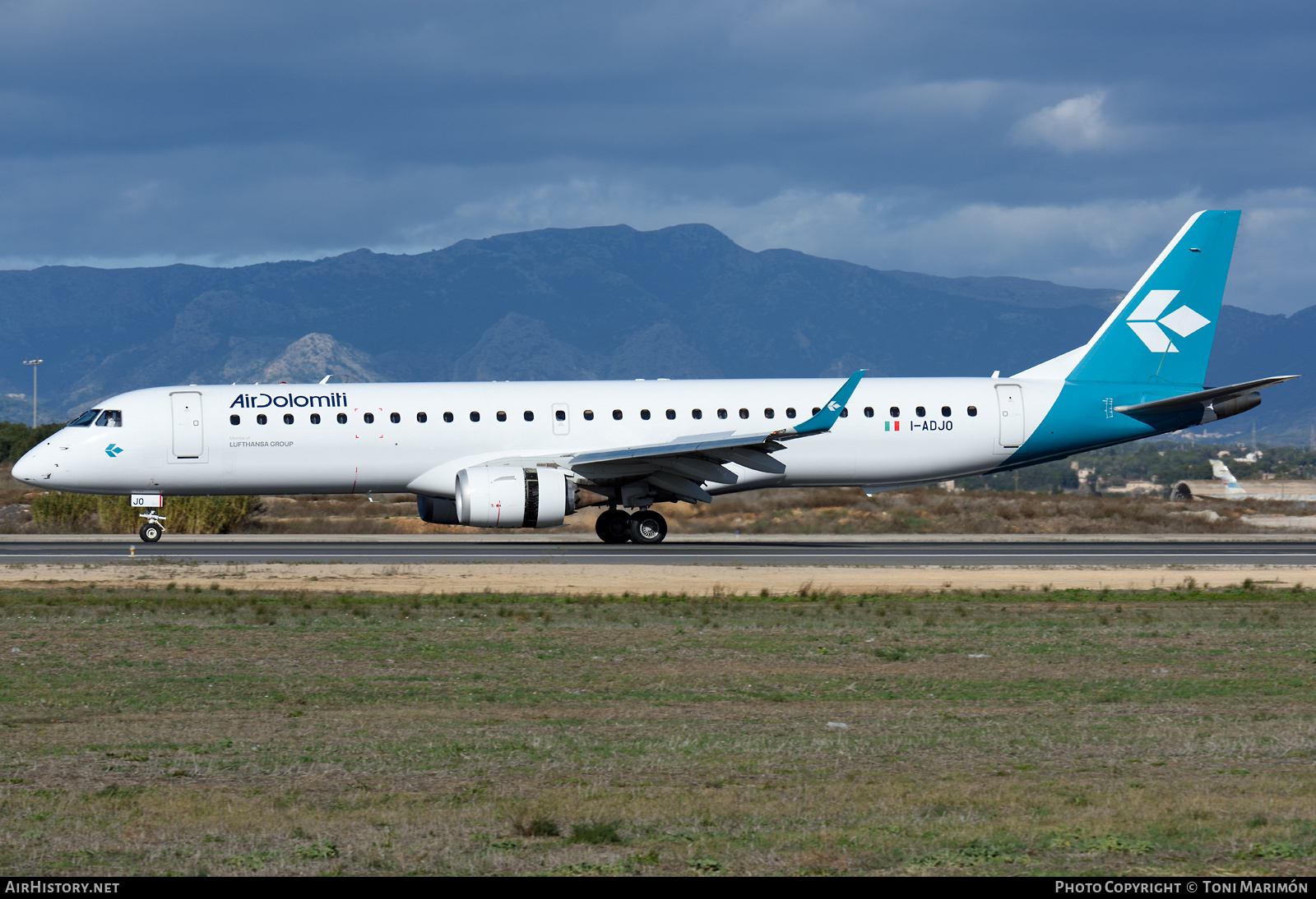 Aircraft Photo of I-ADJO | Embraer 195LR (ERJ-190-200LR) | Air Dolomiti | AirHistory.net #308039