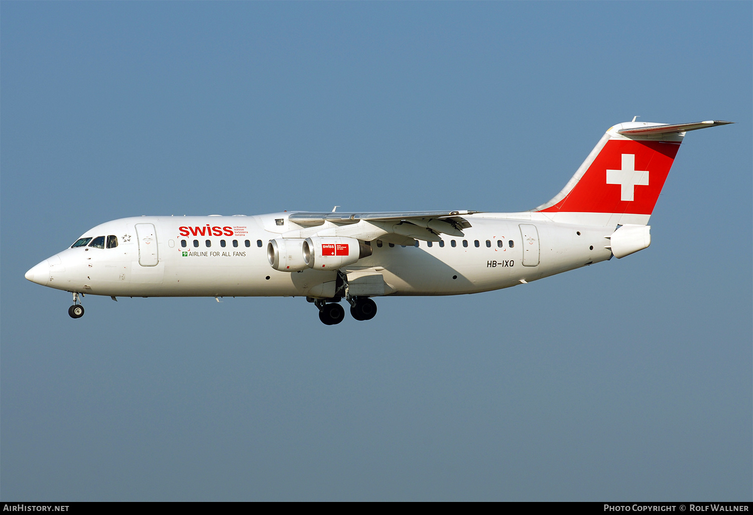 Aircraft Photo of HB-IXQ | British Aerospace Avro 146-RJ100 | Swiss International Air Lines | AirHistory.net #308094