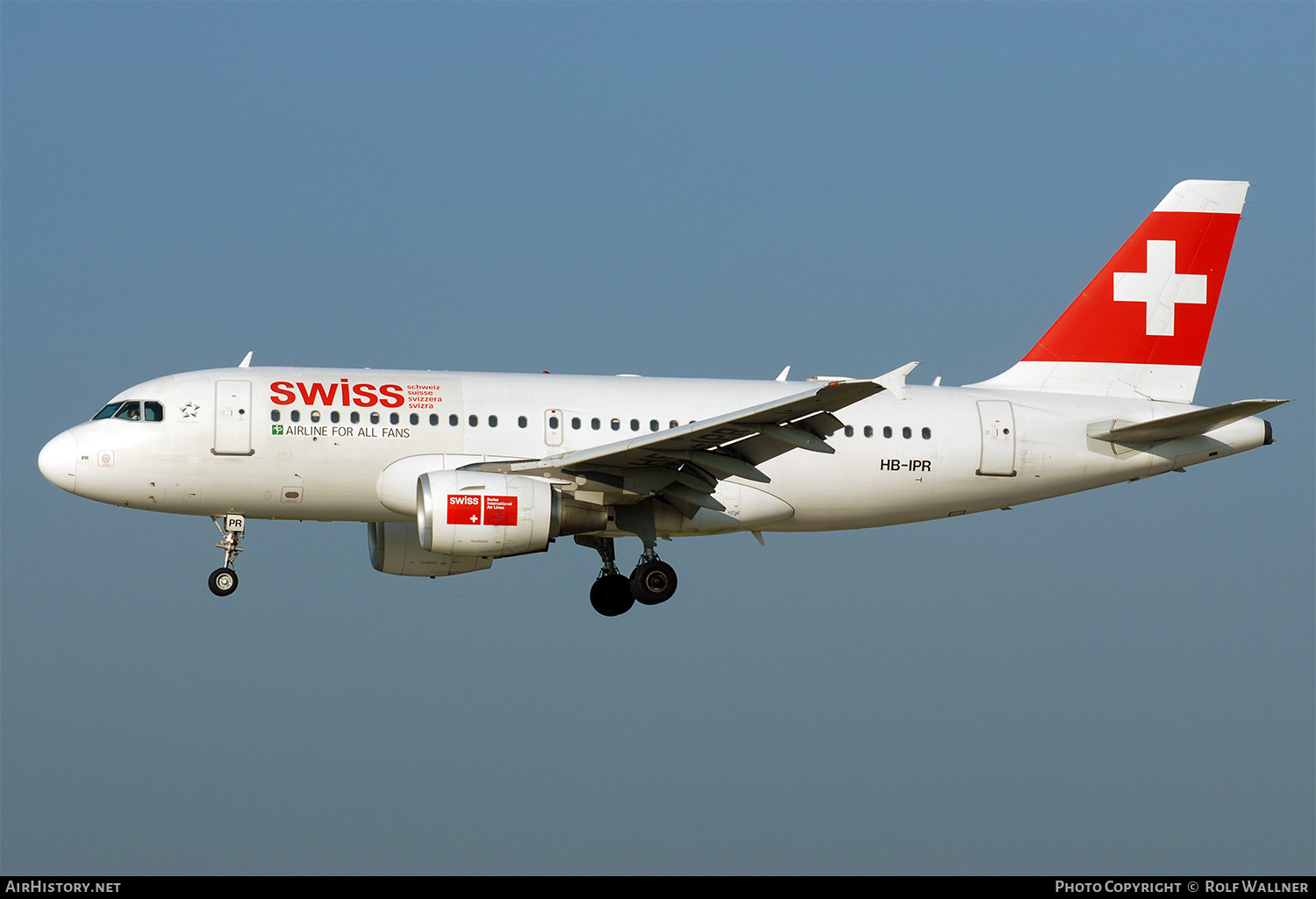 Aircraft Photo of HB-IPR | Airbus A319-112 | Swiss International Air Lines | AirHistory.net #308102