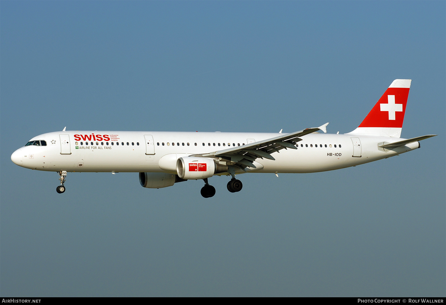 Aircraft Photo of HB-IOD | Airbus A321-111 | Swiss International Air Lines | AirHistory.net #308123