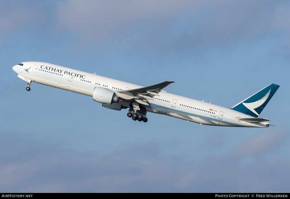 Aircraft Photo of B-KQQ | Boeing 777-367/ER | Cathay Pacific Airways | AirHistory.net #308174