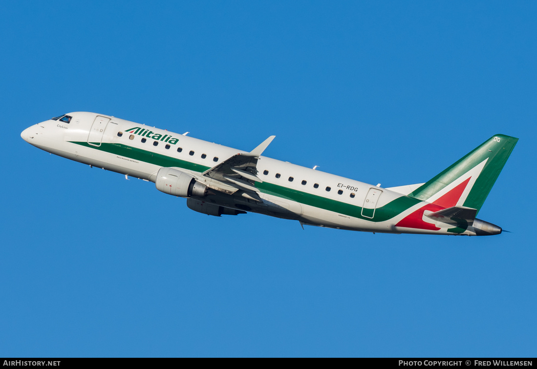 Aircraft Photo of EI-RDG | Embraer 175STD (ERJ-170-200STD) | Alitalia CityLiner | AirHistory.net #308187