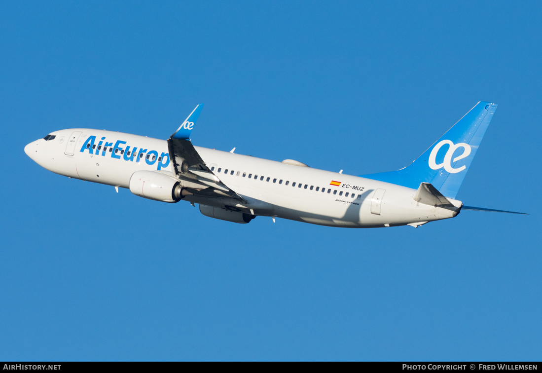Aircraft Photo of EC-MUZ | Boeing 737-800 | Air Europa | AirHistory.net #308193