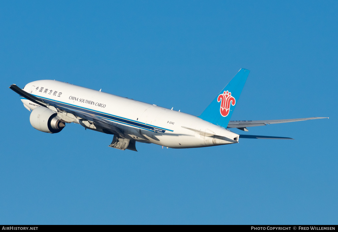 Aircraft Photo of B-2042 | Boeing 777-F1B | China Southern Airlines Cargo | AirHistory.net #308196