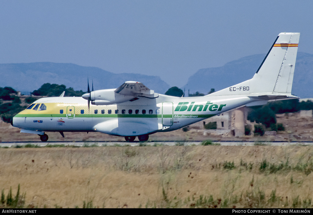 Aircraft Photo of EC-FBD | CASA/IPTN CN235-200 | Binter Mediterraneo | AirHistory.net #308221