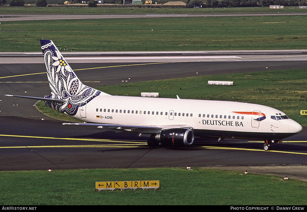 Aircraft Photo of D-ADIB | Boeing 737-36Q | Deutsche BA | AirHistory.net #308234