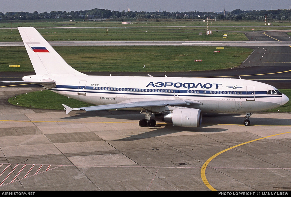 Aircraft Photo of VP-BAF | Airbus A310-304/ET | Aeroflot | AirHistory.net #308238