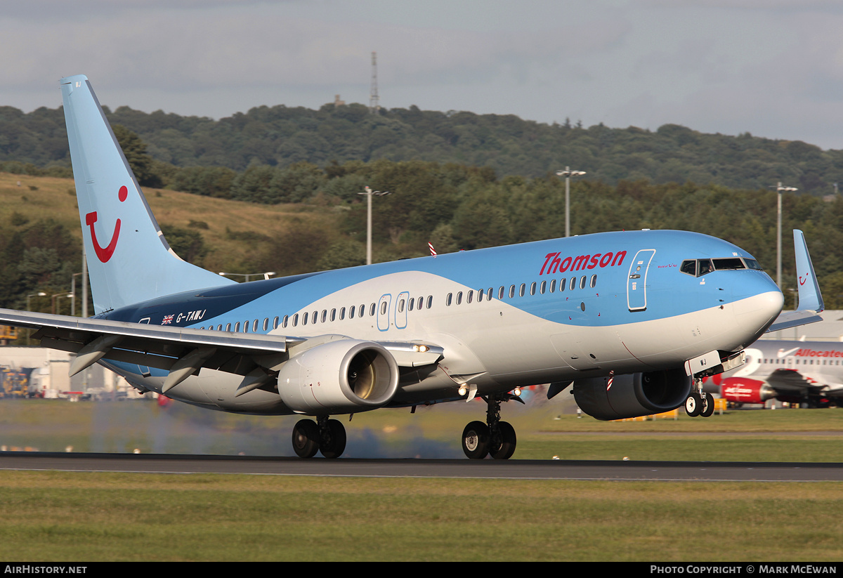 Aircraft Photo of G-TAWJ | Boeing 737-8K5 | Thomson Airways | AirHistory.net #308252