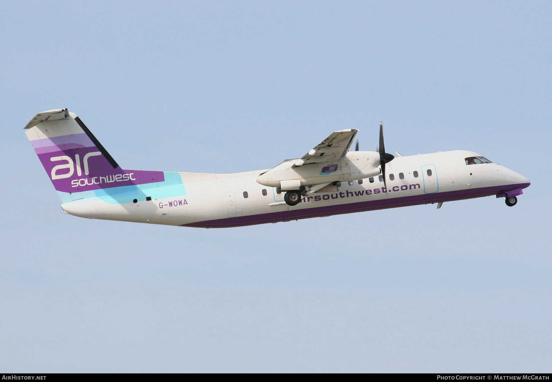 Aircraft Photo of G-WOWA | De Havilland Canada DHC-8-311 Dash 8 | Air Southwest | AirHistory.net #308265