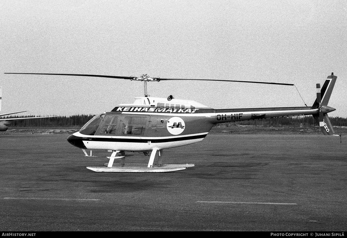 Aircraft Photo of OH-HIF | Bell AB-206B JetRanger II | Keihäsmatkat | AirHistory.net #308291