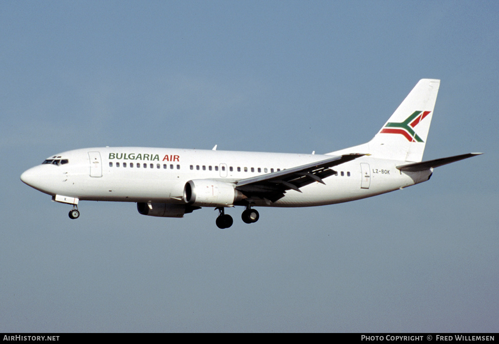 Aircraft Photo of LZ-BOK | Boeing 737-3M8 | Bulgaria Air | AirHistory.net #308362