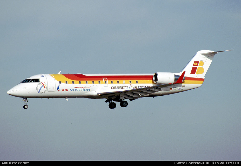 Aircraft Photo of EC-JCG | Bombardier CRJ-200LR (CL-600-2B19) | Iberia Regional | AirHistory.net #308379